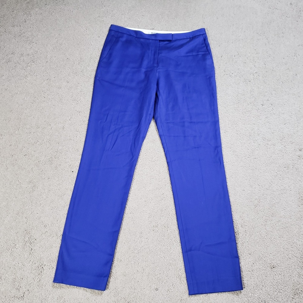 T Alexander Wang Women Pants Large Blue High Rise Office Dress Corporate Stretch